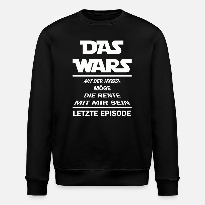 dicton sur les pensions - Sweat bio ROLLER Stanley/Stella Unisexe - noir