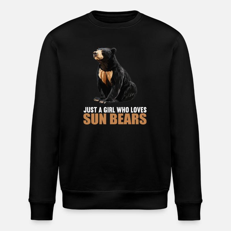 Sun Bear Malay Bear - Stanley/Stella ROLLER Unisex Organic Sweatshirt - black