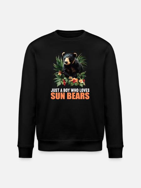 Sun Bear Malay Bear - Stanley/Stella ROLLER Unisex Organic Sweatshirt - black