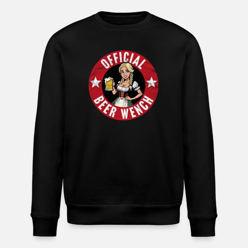 Offizielle Bierfrau - Stanley/Stella Unisex Bio-Sweatshirt ROLLER - Schwarz
