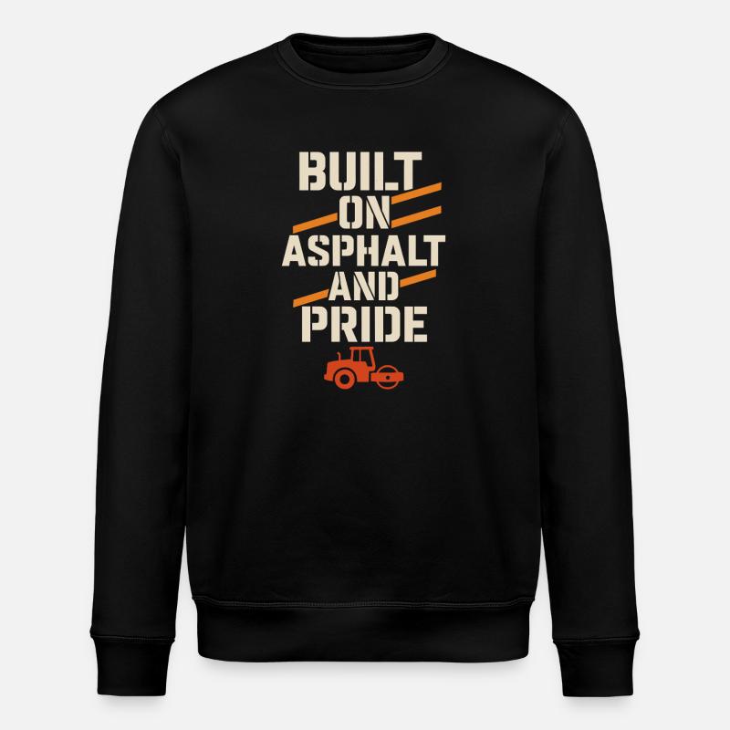 Road Construction Team Asphalt Concrete Team - Stanley/Stella ROLLER Unisex Organic Sweatshirt - black
