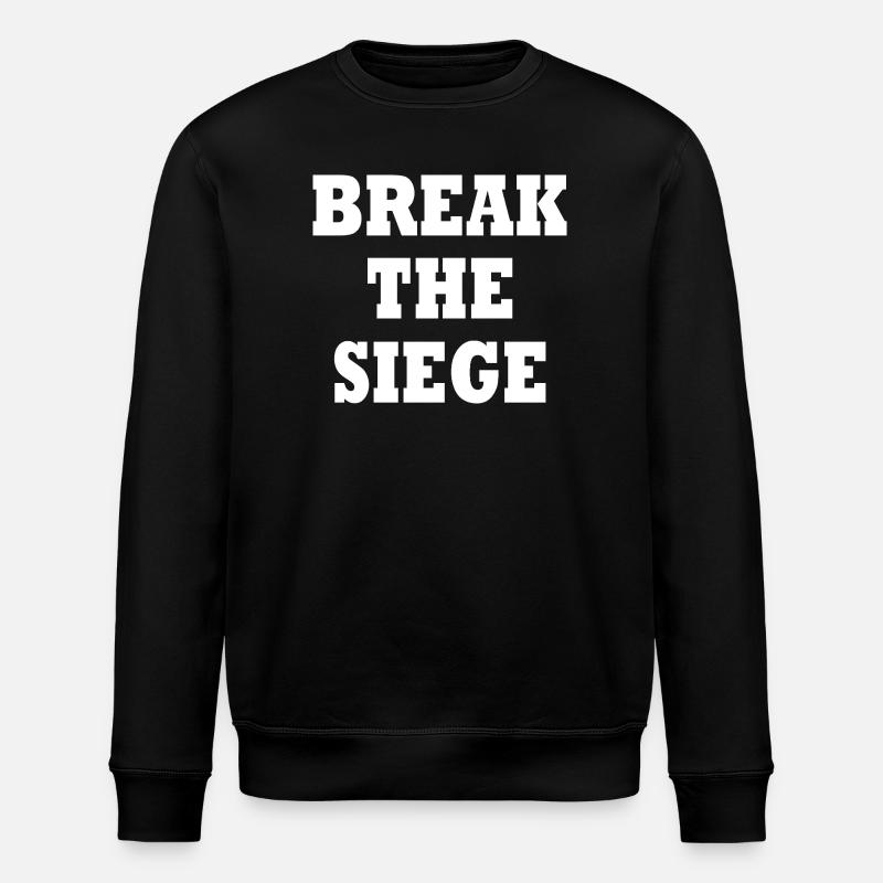 Briser le siège - Sweat bio ROLLER Stanley/Stella Unisexe - noir