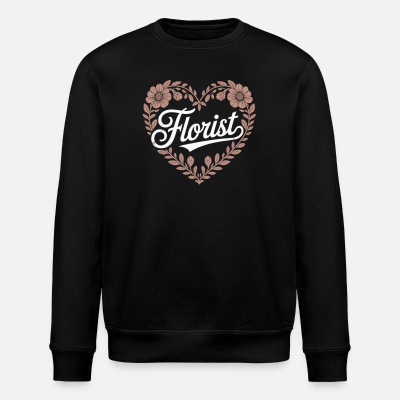 Fleuriste Coeur Design - Sweat bio ROLLER Stanley/Stella Unisexe - noir