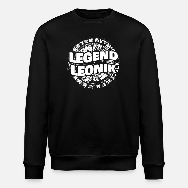 Husband Leonik - Stanley/Stella ROLLER Unisex Organic Sweatshirt - black