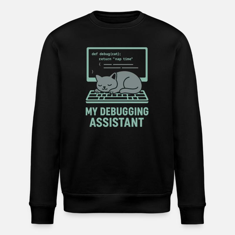 Mon chat assistant de débogage - Sweat bio ROLLER Stanley/Stella Unisexe - noir