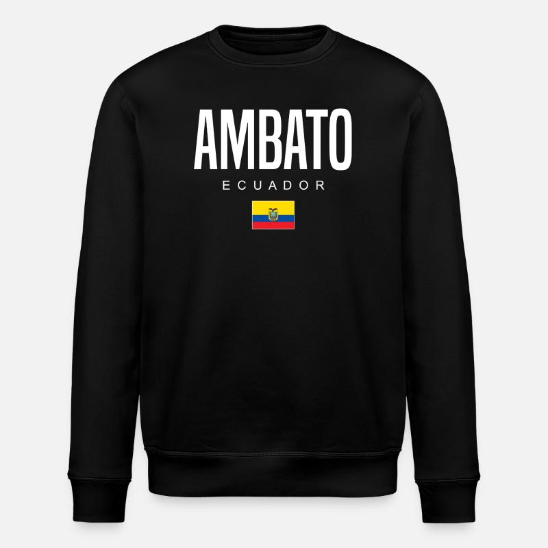 Ambato Équateur Équatoriens - Sweat bio ROLLER Stanley/Stella Unisexe - noir