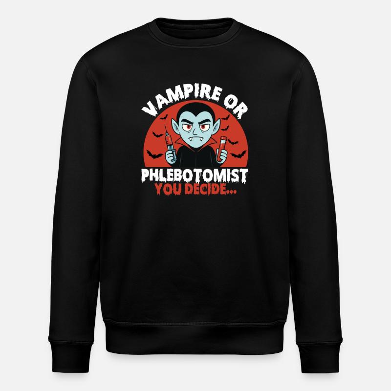 Vampir oder Phlebotomiker, du entscheidest... - Stanley/Stella Unisex Bio-Sweatshirt ROLLER - Schwarz