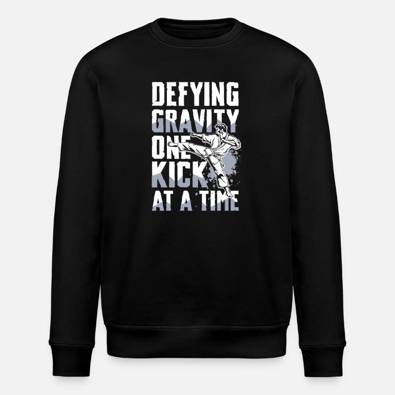 Unleash gravity with every kick - Stanley/Stella ROLLER Unisex Organic Sweatshirt - black