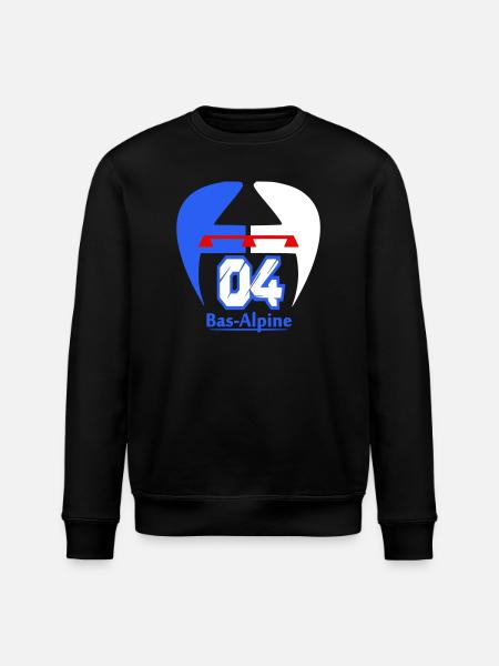 Bas-Alpine 04 logo - Stanley/Stella ROLLER Unisex Organic Sweatshirt - black