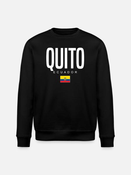 Quito Ecuador Ecuadorians - Stanley/Stella ROLLER Unisex Organic Sweatshirt - black