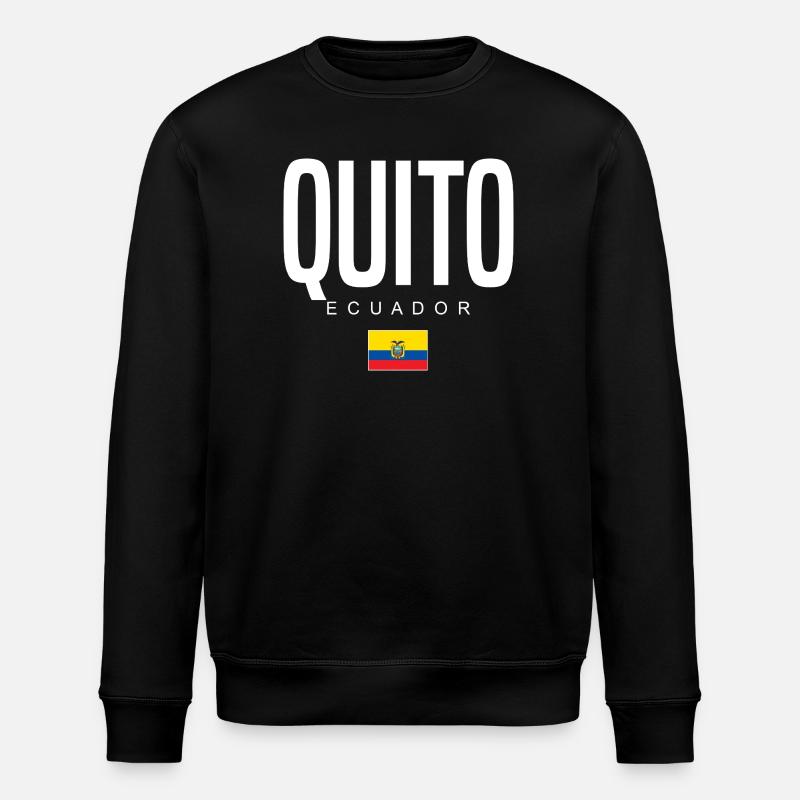 Quito Ecuador Ecuadorians - Stanley/Stella ROLLER Unisex Organic Sweatshirt - black