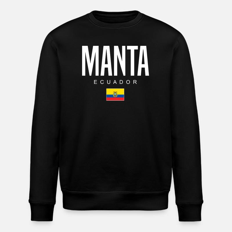 Manta Ecuador Ecuadorian - Stanley/Stella ROLLER Unisex Organic Sweatshirt - black