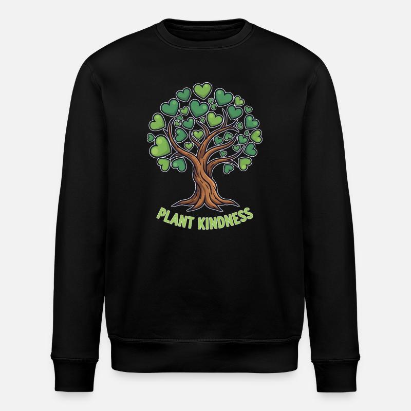 Plant Kindness - Tree of Kindness - Stanley/Stella ROLLER Unisex Organic Sweatshirt - black