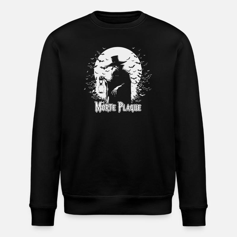 Mystische Hexerei Mond Design - Stanley/Stella Unisex Bio-Sweatshirt ROLLER - Schwarz