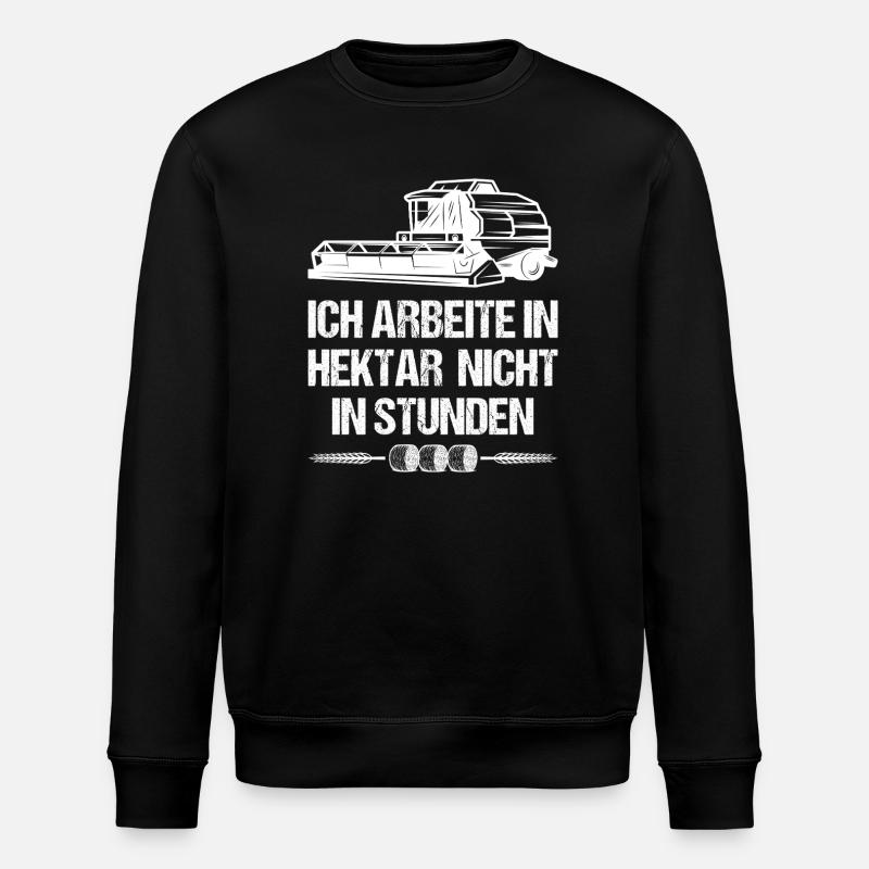 Landwirt Mähdrescher - Stanley/Stella Unisex Bio-Sweatshirt ROLLER - Schwarz