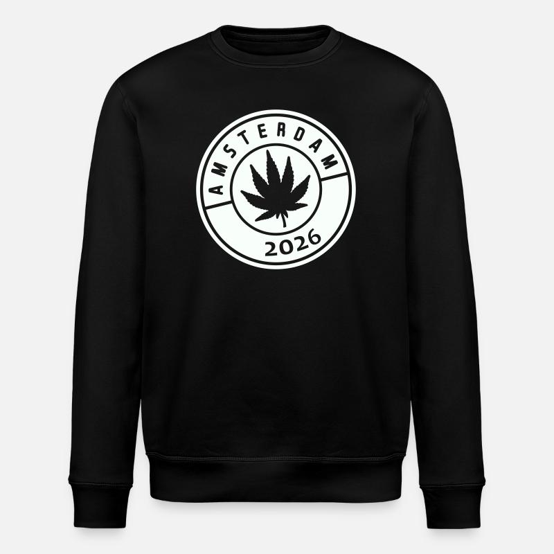 Amsterdam Weed 2026 - Stanley/Stella ROLLER Unisex Organic Sweatshirt - black