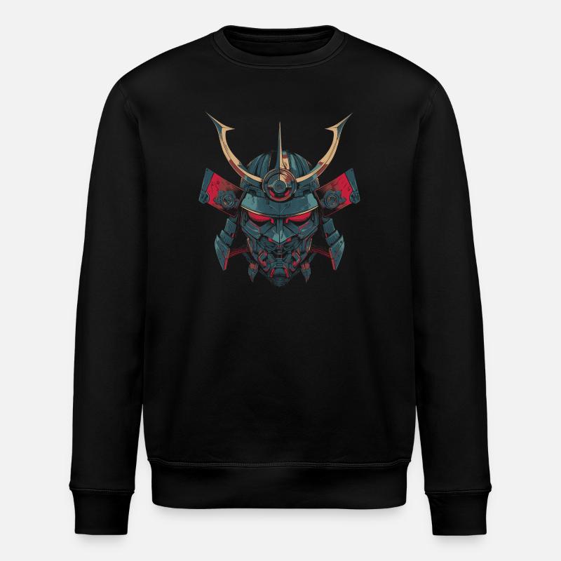 Mech Samurai - Stanley/Stella ROLLER Unisex Organic Sweatshirt - black