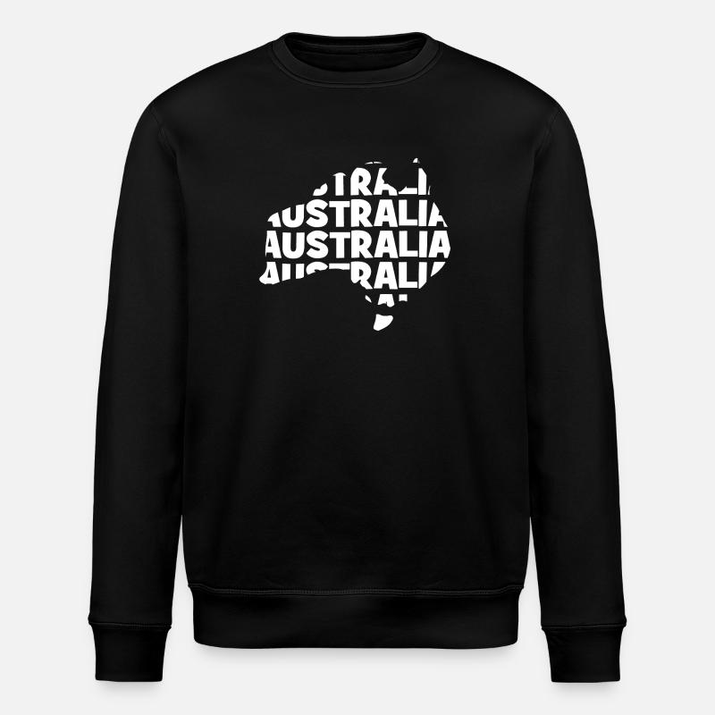 Australie - Australie - Carte - Contour - Sweat bio ROLLER Stanley/Stella Unisexe - noir