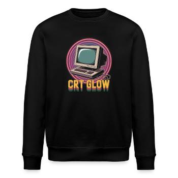 CRT Ordinateur Pop Culture Rétro Jeu vidéo - Sweat bio ROLLER Stanley/Stella Unisexe - noir - Devant - Nik (191cm)