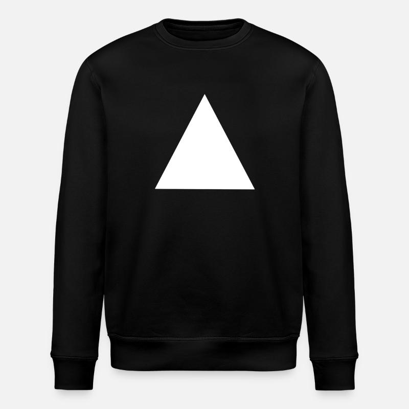 Composition abstraite de triangles géométriques - Sweat bio ROLLER Stanley/Stella Unisexe - noir