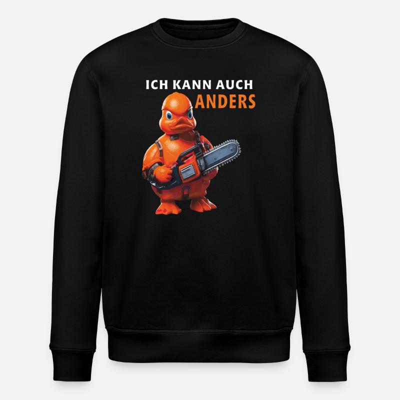 ICH KANN AUCH ANDERS - Stanley/Stella Unisex Bio-Sweatshirt ROLLER - Schwarz