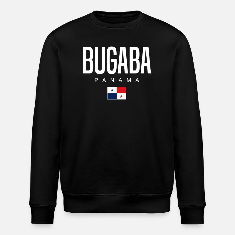 Bugaba Panama Panamanian - Stanley/Stella ROLLER Unisex Organic Sweatshirt - black