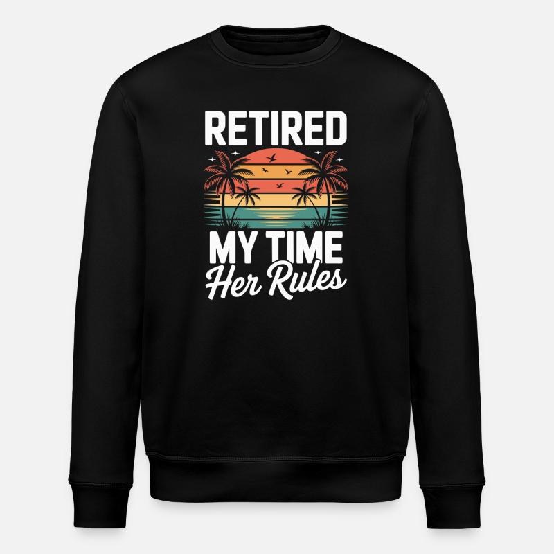 Retraité Drôle Dire Retraite - Sweat bio ROLLER Stanley/Stella Unisexe - noir
