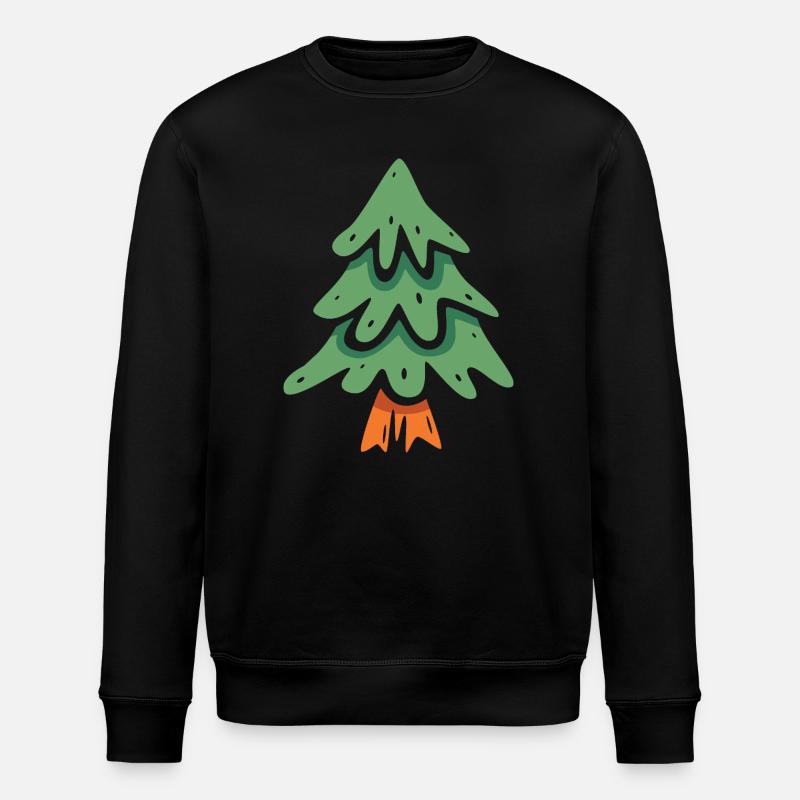 Arbre de Noël style dessin animé - Sweat bio ROLLER Stanley/Stella Unisexe - noir