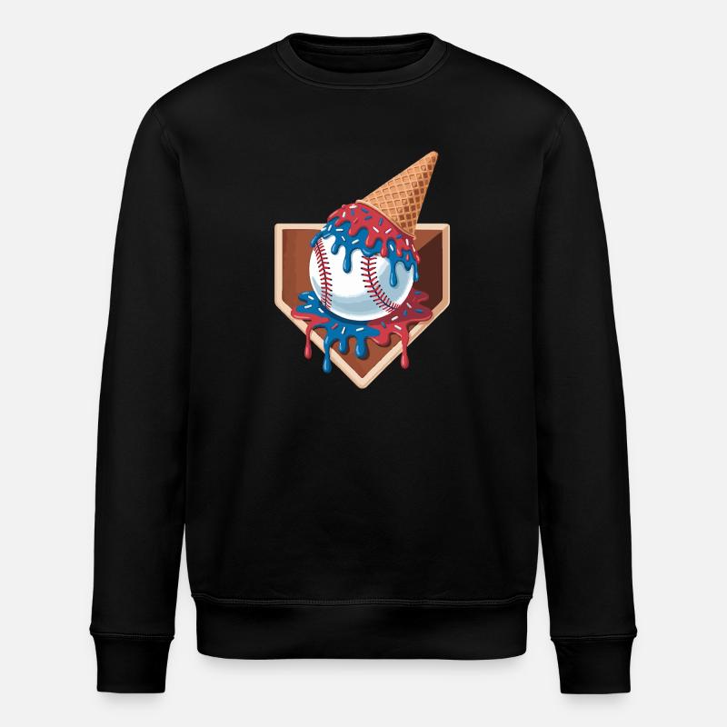 Baseball Player Humor Baseball - Stanley/Stella Unisex Bio-Sweatshirt ROLLER - Schwarz