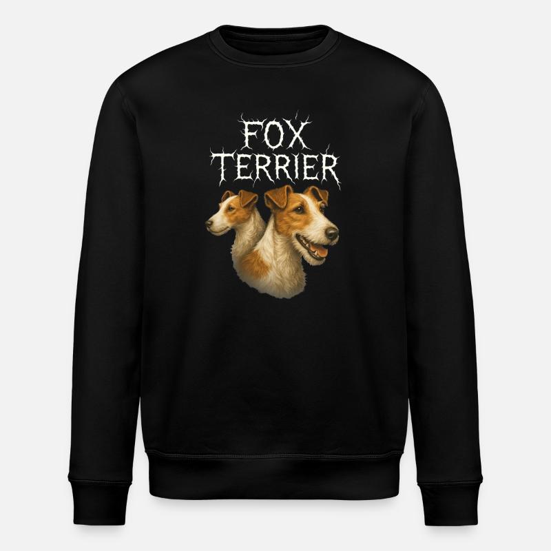 Fox terrier - Stanley/Stella ROLLER Unisex Organic Sweatshirt - black