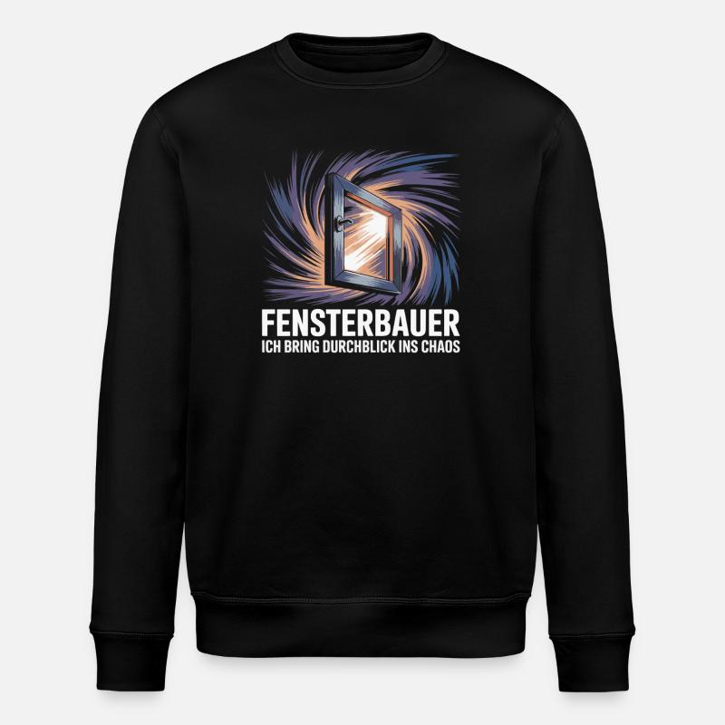 Fensterbauer - Stanley/Stella Unisex Bio-Sweatshirt ROLLER - Schwarz