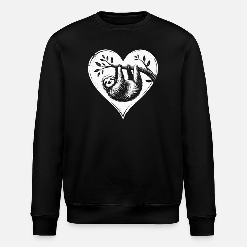 Sloth - Stanley/Stella ROLLER Unisex Organic Sweatshirt - black