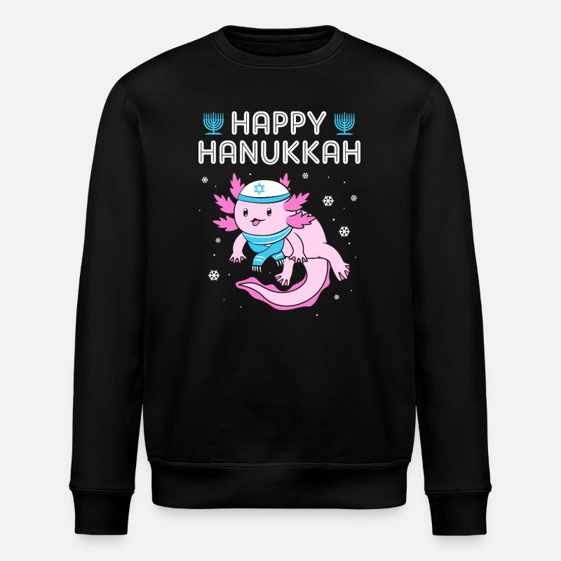 Hanukah Chanukkah Hanukkah - Stanley/Stella Unisex Bio-Sweatshirt ROLLER - Schwarz