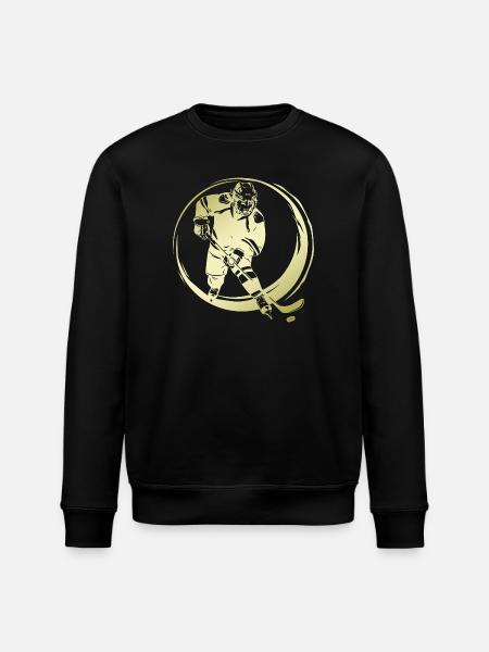 Hockey Player Silhouette - Stanley/Stella ROLLER Unisex Organic Sweatshirt - black