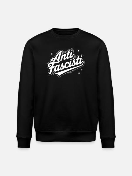 SIAMO TUTTI ANTIFASCISTI! 🏴 - Stanley/Stella ROLLER Unisex Organic Sweatshirt - black