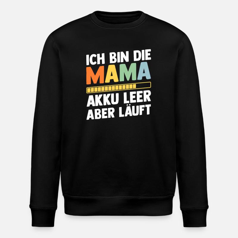 Vater Team Papa - Stanley/Stella Unisex Bio-Sweatshirt ROLLER - Schwarz