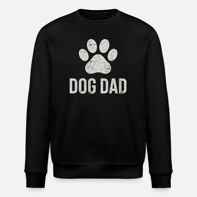 Empreinte Patte Chien Papa - Sweat bio ROLLER Stanley/Stella Unisexe - noir