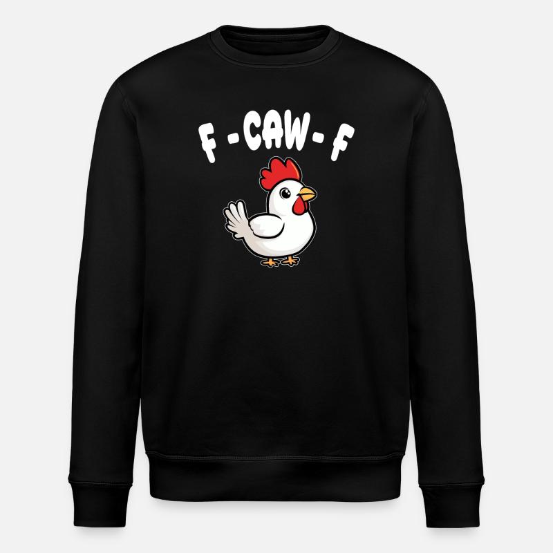 F-CAW-F - Poulet - Sweat bio ROLLER Stanley/Stella Unisexe - noir