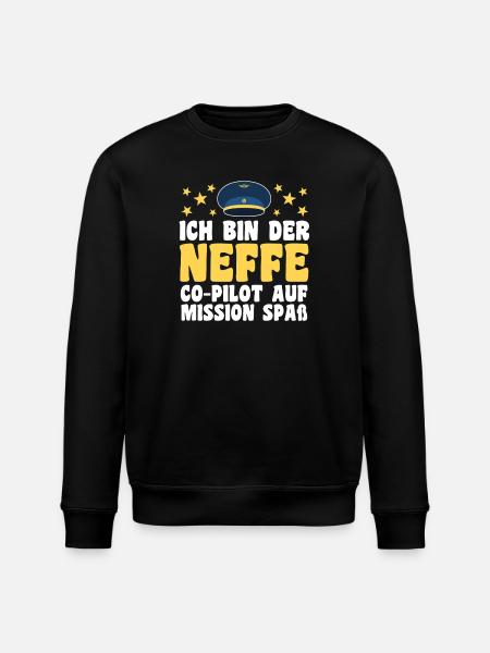 Family motif aunt - Stanley/Stella ROLLER Unisex Organic Sweatshirt - black