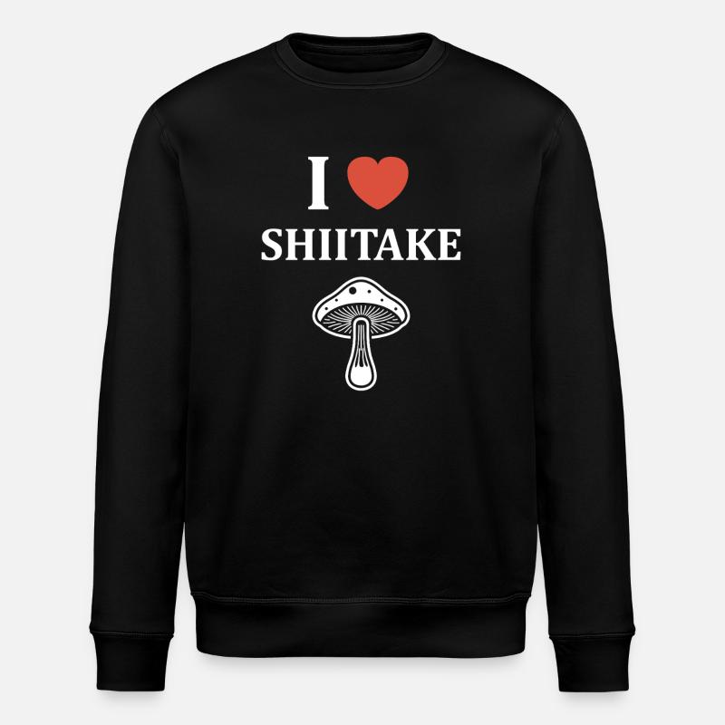 Ich liebe Shiitake - Stanley/Stella Unisex Bio-Sweatshirt ROLLER - Schwarz