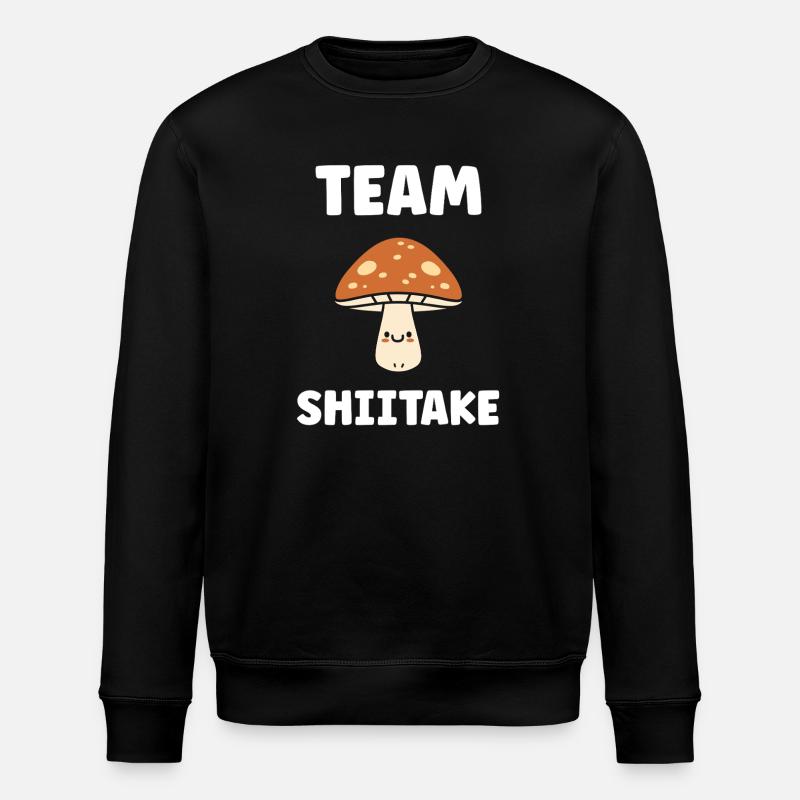 Equipe Shiitake: champignon kawaii - Sweat bio ROLLER Stanley/Stella Unisexe - noir