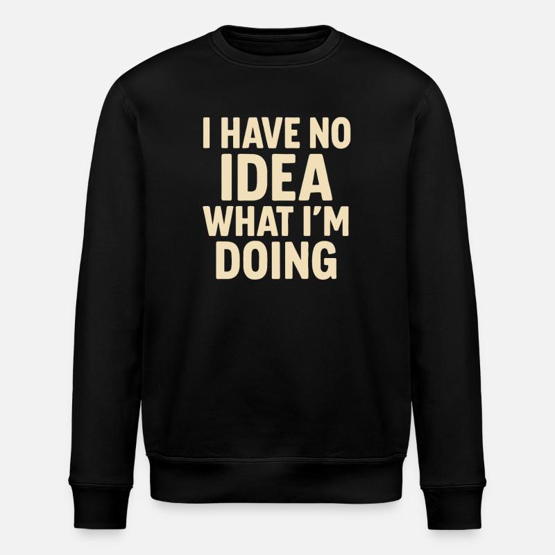 In Freude versunken bleiben - Stanley/Stella Unisex Bio-Sweatshirt ROLLER - Schwarz