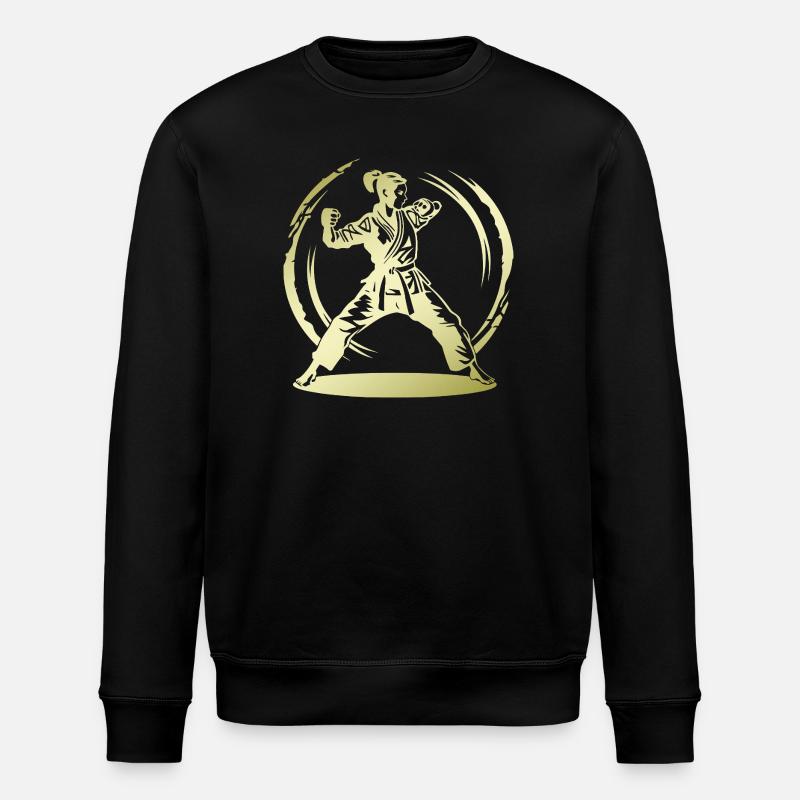 Karaté Silhouette Combattante - Sweat bio ROLLER Stanley/Stella Unisexe - noir