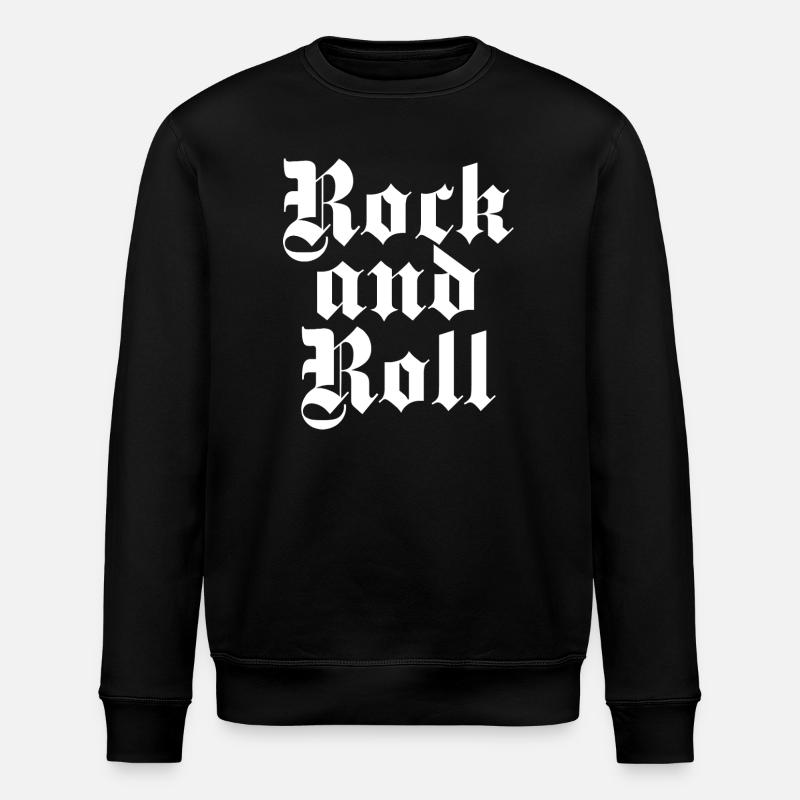 Rock'n'Roll Gothic Druck - Stanley/Stella Unisex Bio-Sweatshirt ROLLER - Schwarz