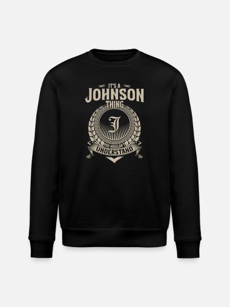 Johnson Thing Crest Tee - Stanley/Stella ROLLER Unisex Organic Sweatshirt - black