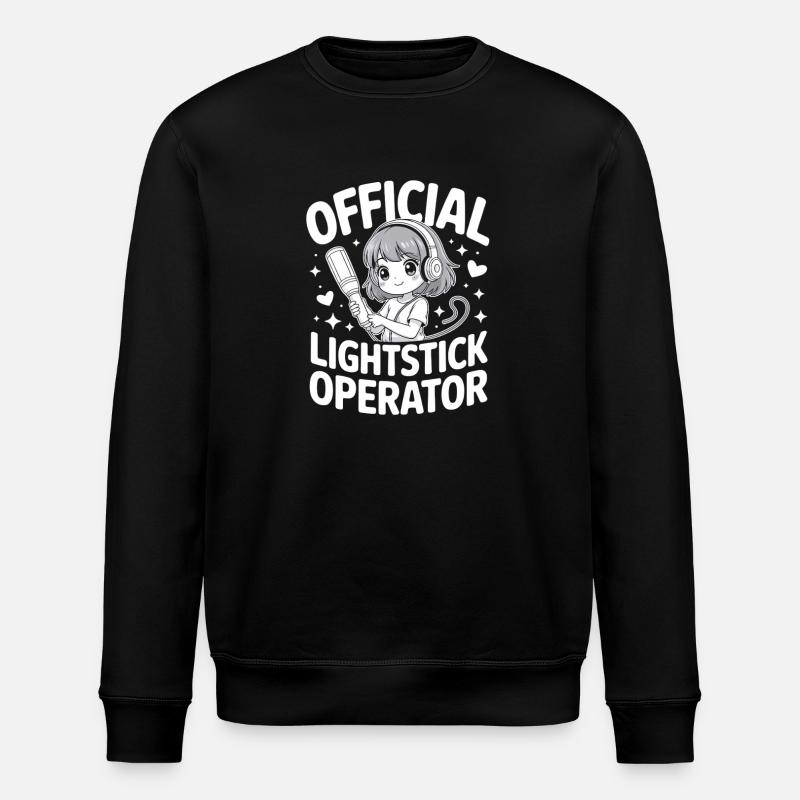 K-Pop Fan Lightstick Korea - Stanley/Stella ROLLER Unisex Organic Sweatshirt - black