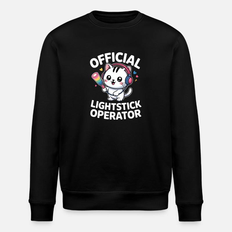 K-Pop Fan Lightstick Korea - Stanley/Stella ROLLER Unisex Organic Sweatshirt - black