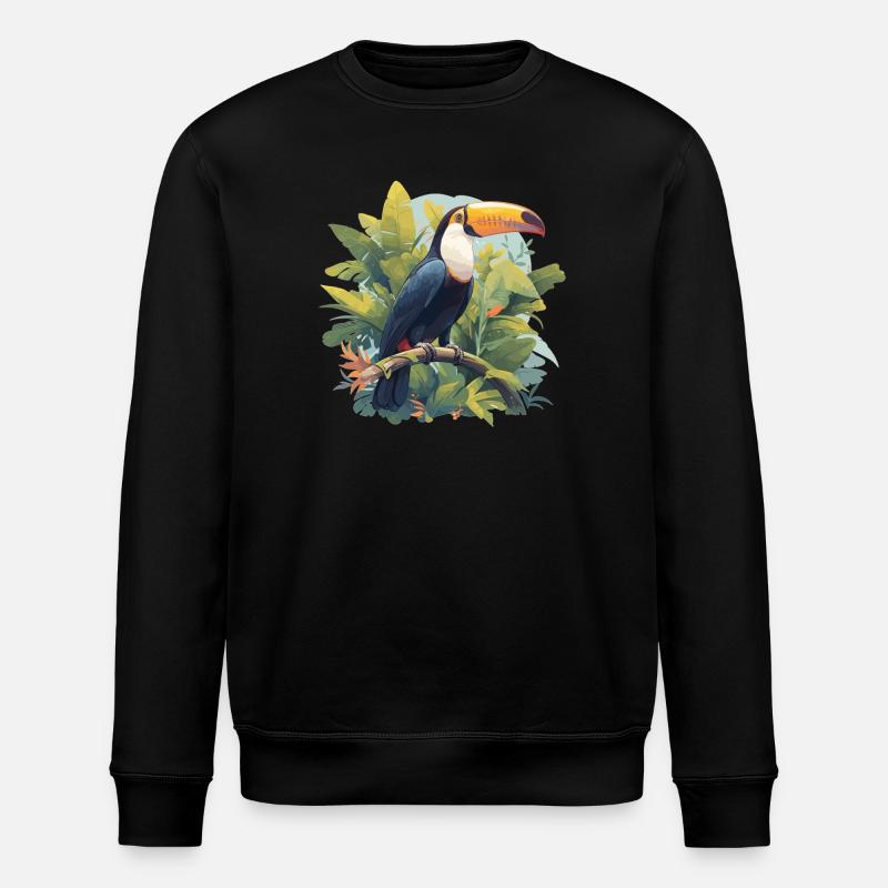 Toucans Toucan - Stanley/Stella ROLLER Unisex Organic Sweatshirt - black