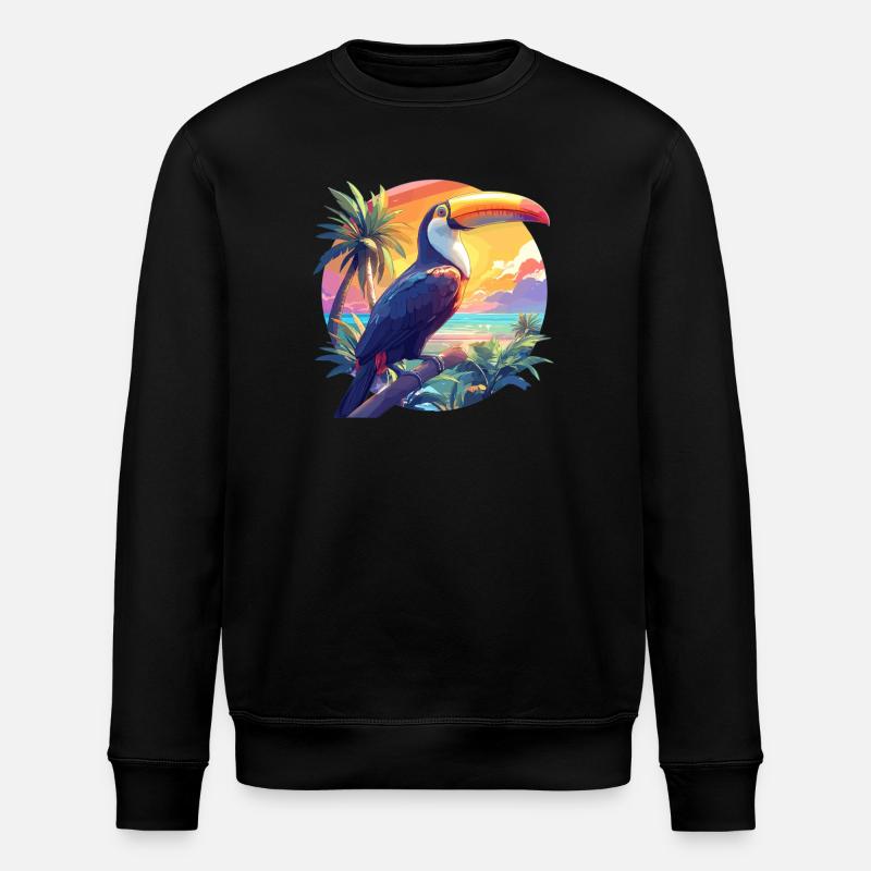 Toucans Toucan - Sweat bio ROLLER Stanley/Stella Unisexe - noir