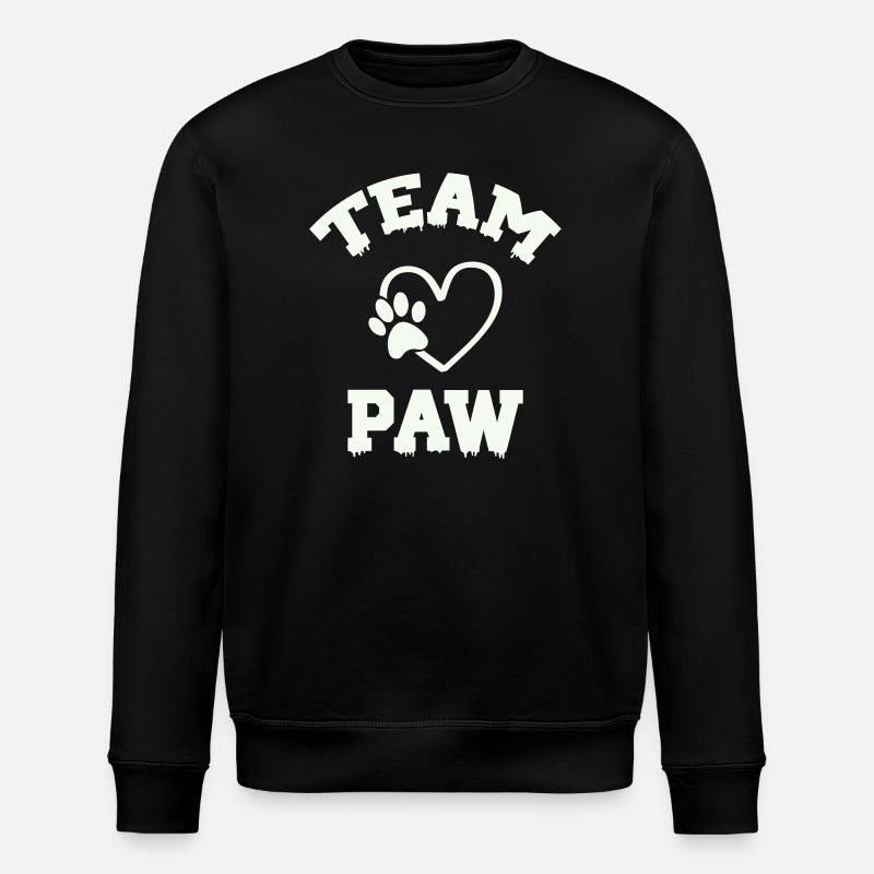 Team Paw Pfote - Stanley/Stella Unisex Bio-Sweatshirt ROLLER - Schwarz
